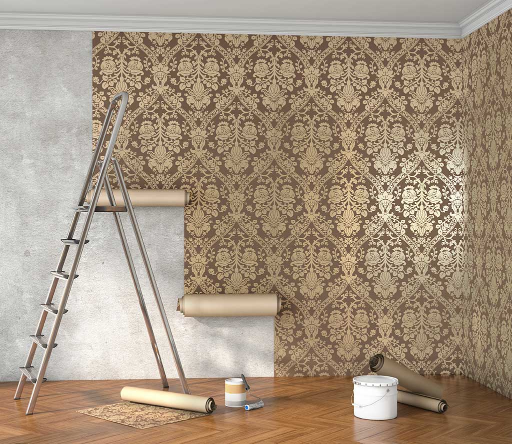 The wallpapering process from Gary Tyssen decorators in Easingwold